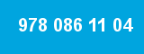 978 086 11 04 978 086 11 04